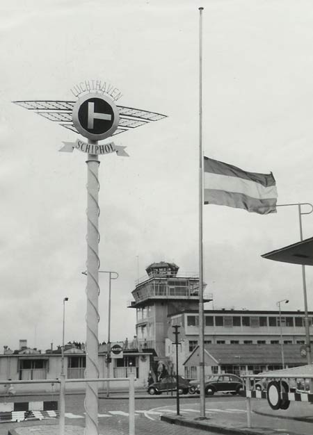 Op Schiphol ging de vlag halfstok na het bericht dat de Hugo de Groot was verongelukt