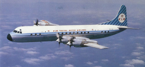 De identieke Lockheed L-188C PH- LLA "Mercurius"